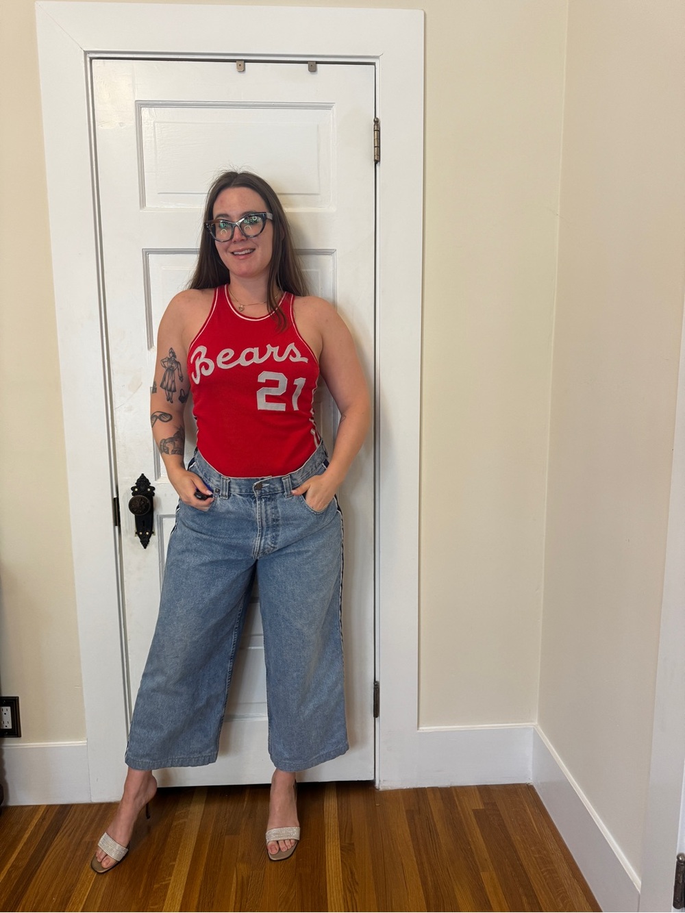 90s Vintage LEI Techno Zone JNCO Style Rave Jeans Sz 32 - Picture 2 of 12